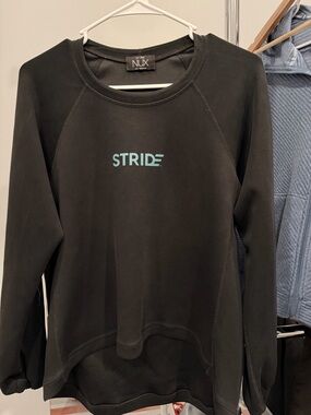 NUX Black Crewneck Pullover